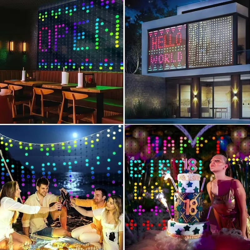 Smart RGB curtain lights for indoor ambience