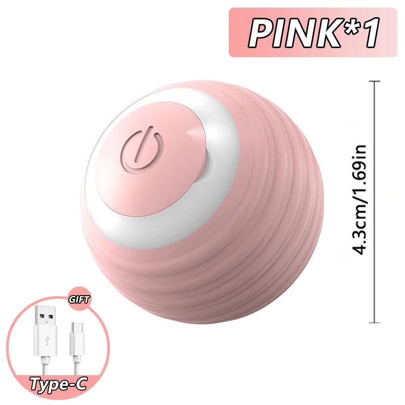 NewSpeedy Tail 2.0 Cat Toy, Speedy Tail Cat Toy, Interactive Cat Ball Toy, Smart Cat Toys Ball, Two Speed Adjustment, with Tail 