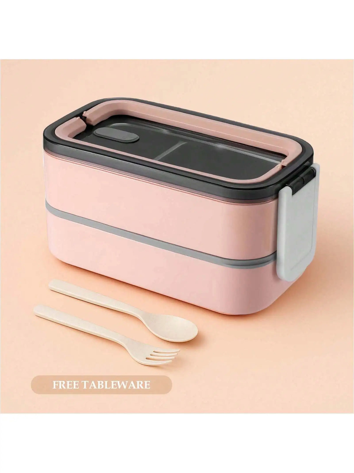 Stainless Steel 2-Layer Lunch Box | Leak-Resistant Bento for Adults