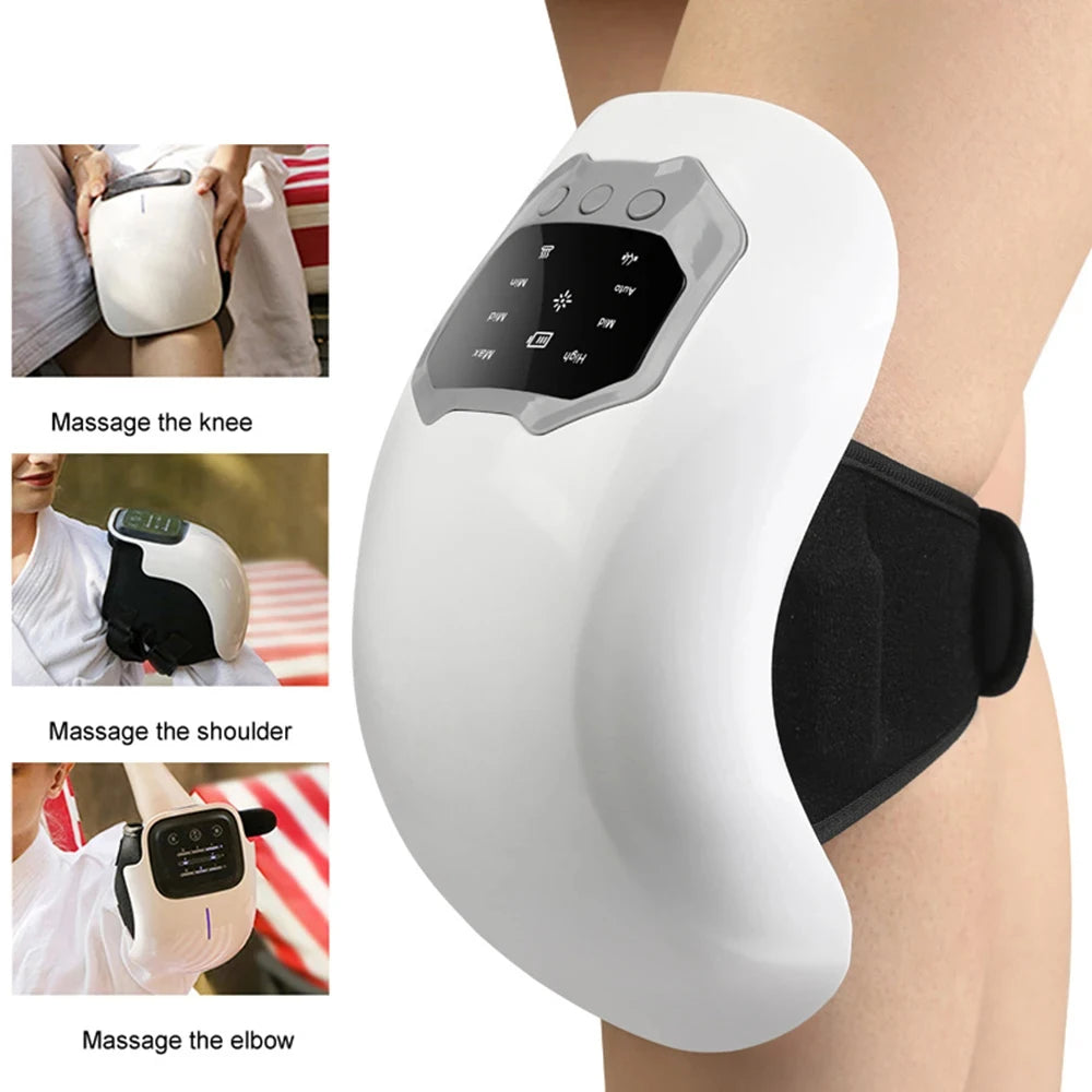 3-in-1 Wireless Knee Massager, Smart Air Pressure & Vibration 3D Kneading for  Shoulder Elbow , Portable Design