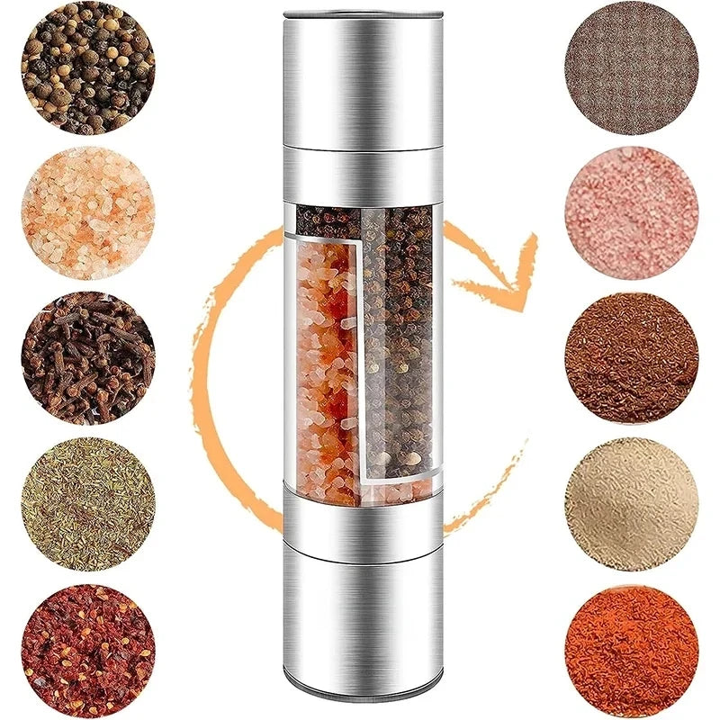 2-in-1 Salt & Pepper Grinder | Adjustable Ceramic Mill