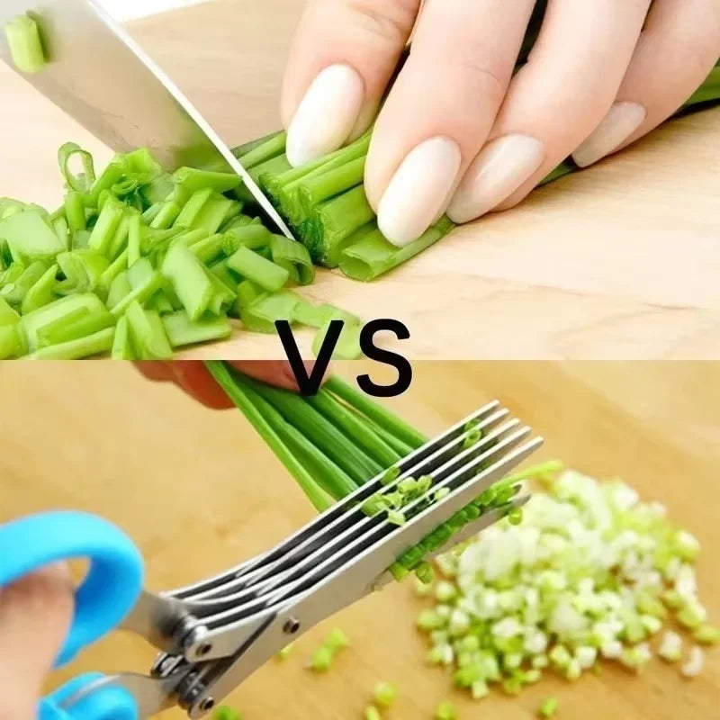 5-Blade Herb & Kitchen Scissors | Stainless Steel