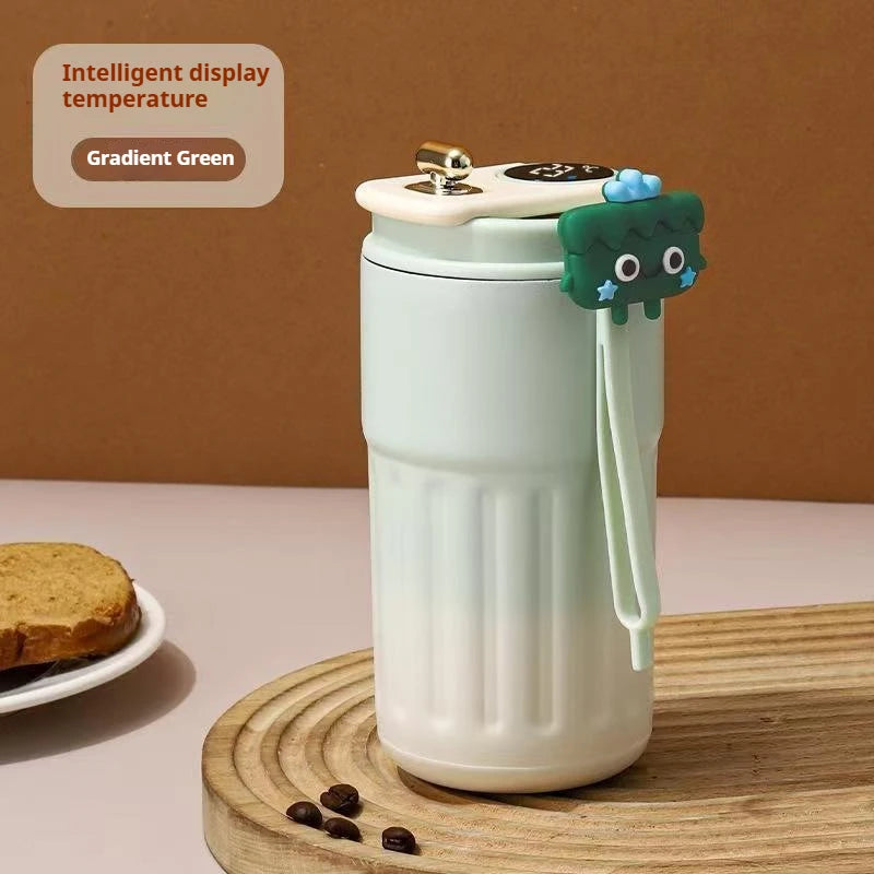450ml LED Temperature Display Thermos Bottle | Stainless Steel Travel Mug