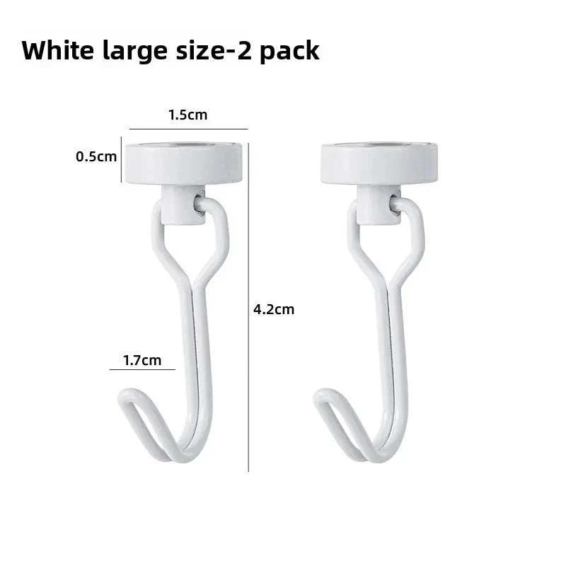 Heavy Duty Neodymium Rare Earth Magnetic Hooks for Cruise Ship Refrigerator Kitchen Home Office Hanging Organization Strong Hold