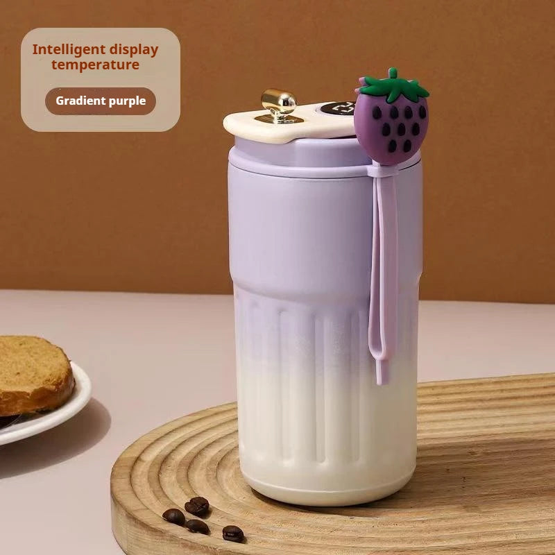 450ml LED Temperature Display Thermos Bottle | Stainless Steel Travel Mug