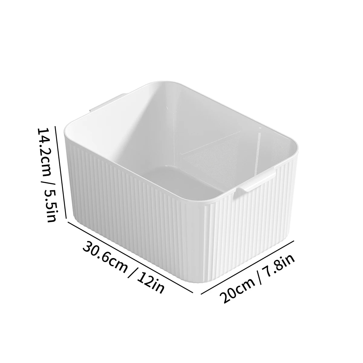 WORTHBUY Cabinet Plastic Storage Box Kitchen Organizer Box Cupboard Desktop Storage Basket Seasoning Bottle Snack Storage Case