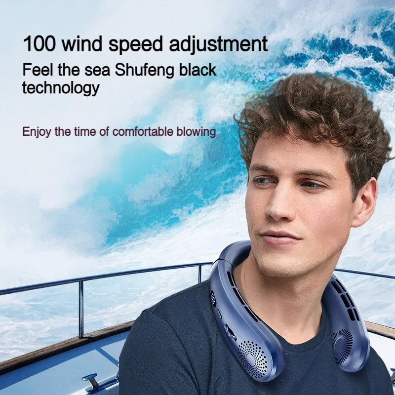 Portable Neck Fan Lightweight Quiet Operation USB Rechargeable | Nexa Home