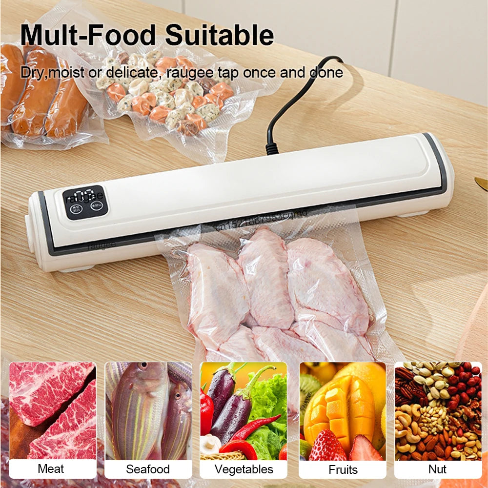 Portable Vacuum Packaging Machine Food Sealing Vacuum Sealer With Vacuum bags Dry/Wet Food Fresh Packaging Machine
