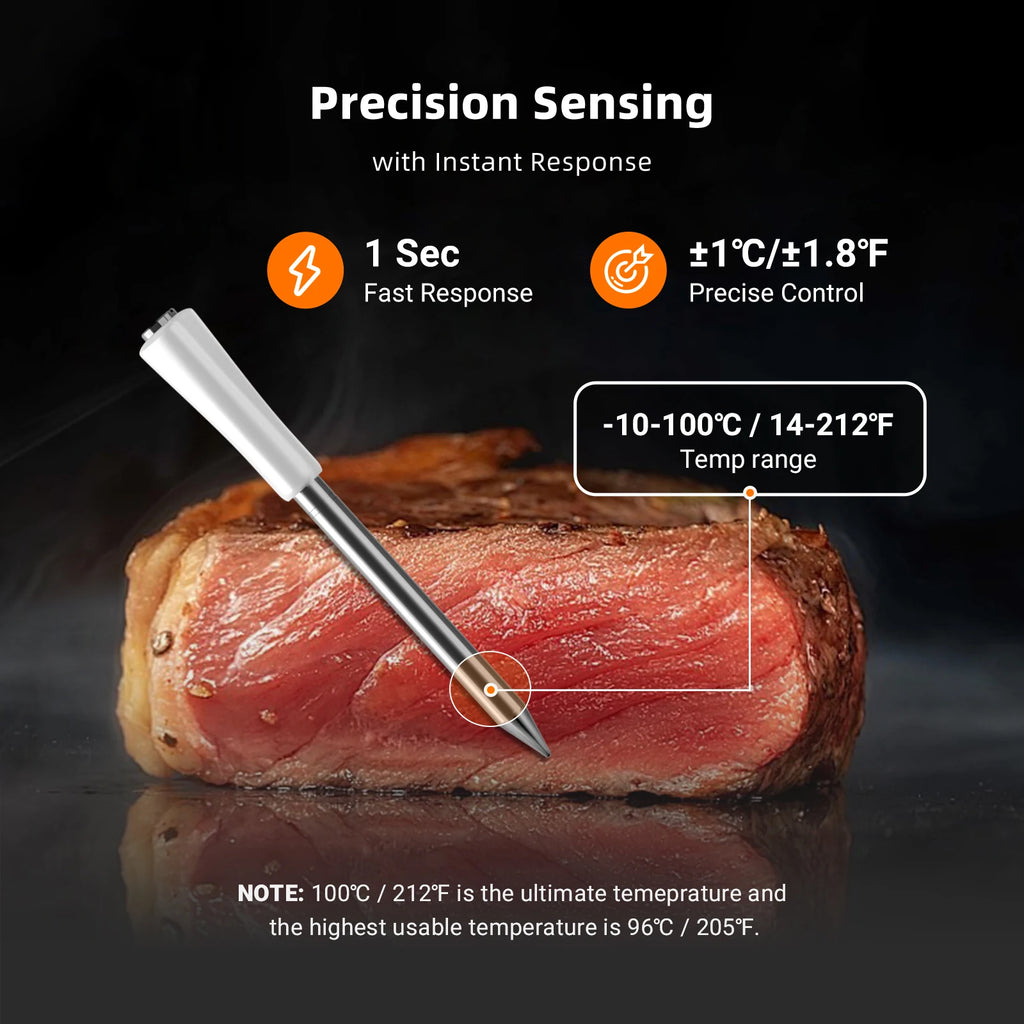 INKBIRD Mini Wireless Meat Thermometer | Bluetooth 5.4 | 1000ft Range