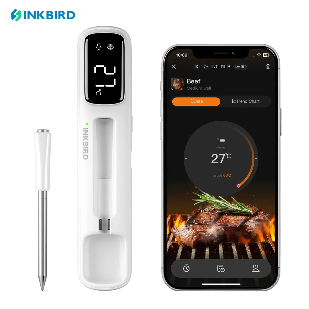 INKBIRD Mini Wireless Meat Thermometer Bluetooth 5.4 1000ft BBQ | Nexa Home