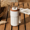 450ml Thermos Water Bottle — LED Temperature Display, Stainless Steel Travel Mug