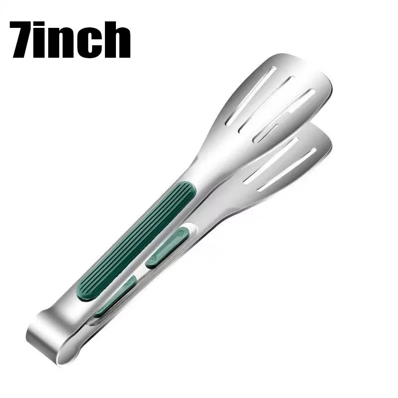 Stainless Steel Non-Slip Food Tongs | BBQ, Kitchen & Salad