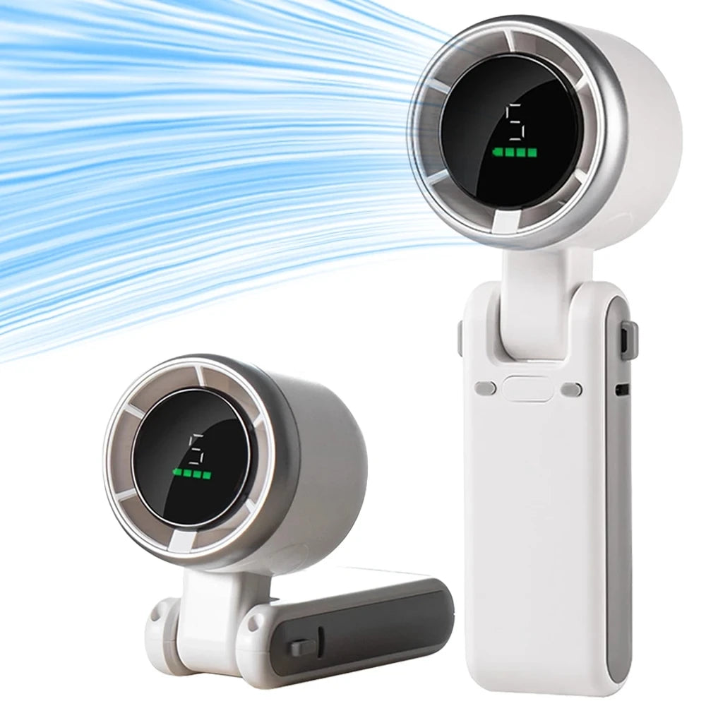 Foldable High-Speed Turbo Fan | Portable Pocket & Neck Fan | Outdoor