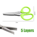 5-Blade Herb & Kitchen Scissors | Stainless Steel