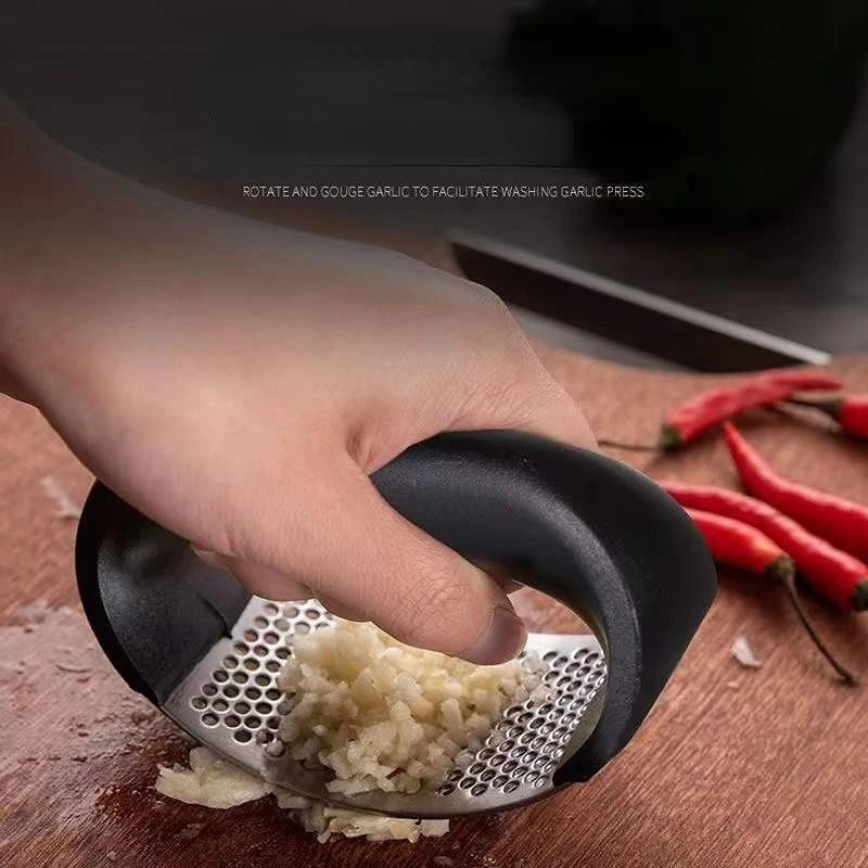 Stainless Steel Garlic Press & Mincer | Easy Squeeze