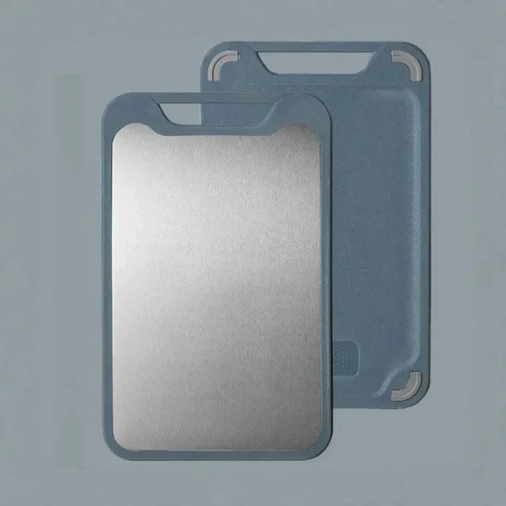 304 Stainless Steel Cutting Board | Double-Sided Kitchen Chopping Board