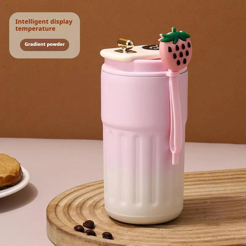 450ml LED Temperature Display Thermos Bottle | Stainless Steel Travel Mug
