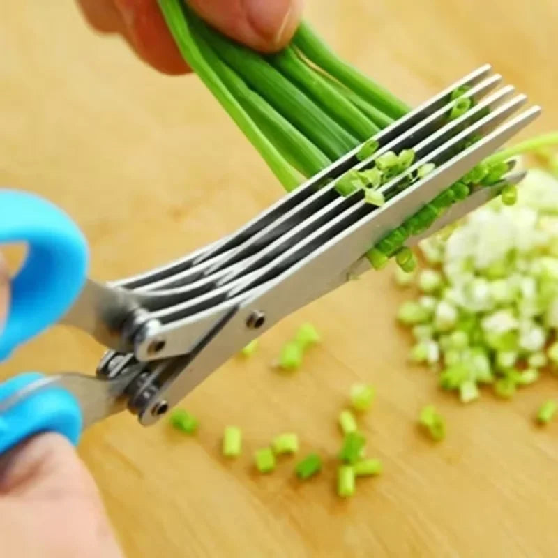 5-Blade Herb & Kitchen Scissors | Stainless Steel