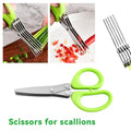 Kitchen Starter Kit - 5-Blade Herb Scissors + Garlic Press + Lemon Squeezer | Nexa Home