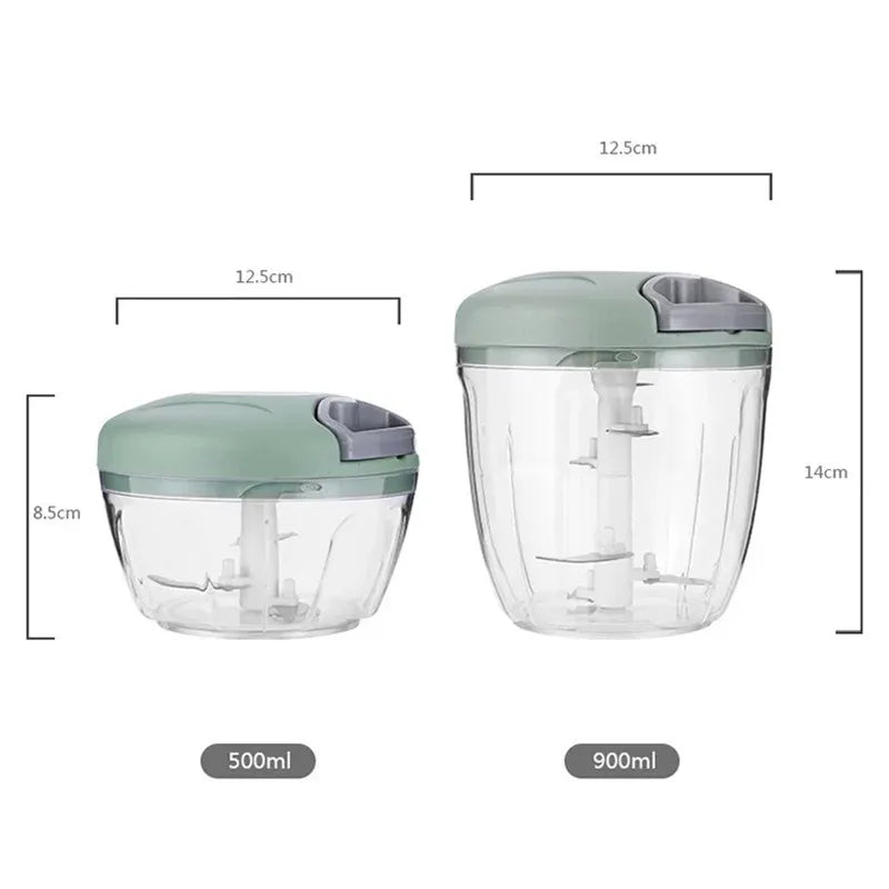 Manual Meat Mincer & Garlic Chopper | 500/900ML