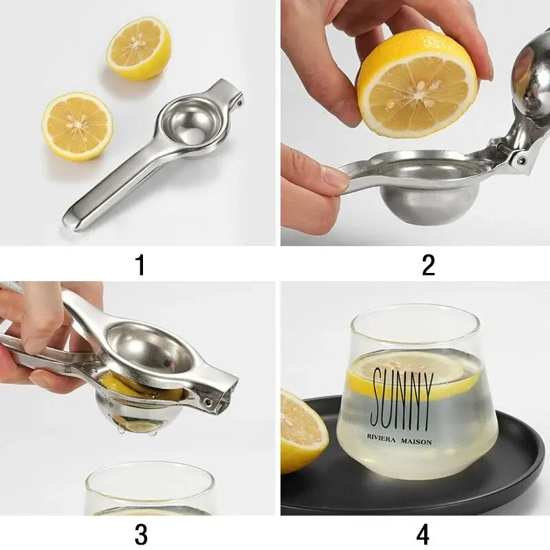 Stainless Steel Lemon & Citrus Squeezer | Manual Juicer