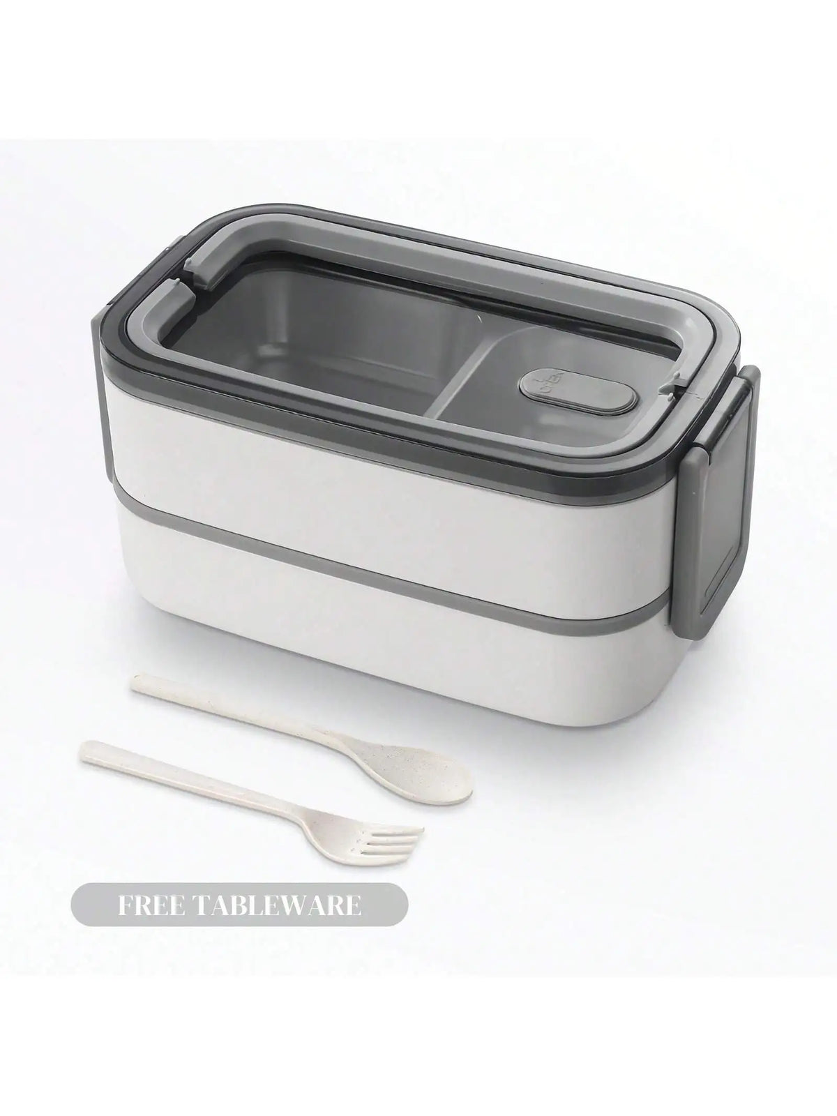Stainless Steel 2-Layer Lunch Box | Leak-Resistant Bento for Adults