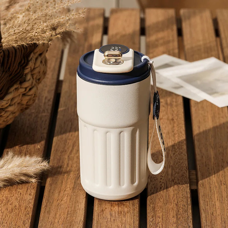 450ml LED Temperature Display Thermos Bottle | Stainless Steel Travel Mug