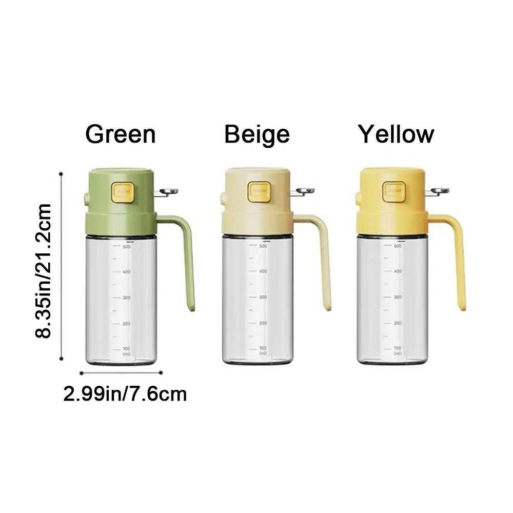 2-in-1 Glass Oil Sprayer & Dispenser 500ML | Refillable