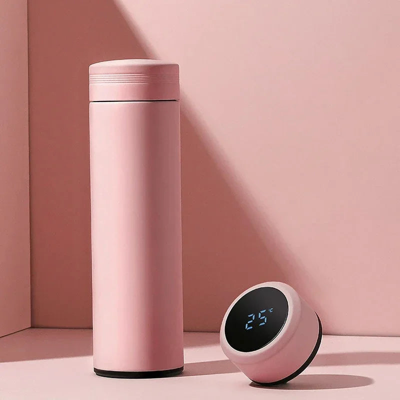 500ml Smart Thermos Cup — LED Temperature Display, Stainless Steel Vacuum Flask