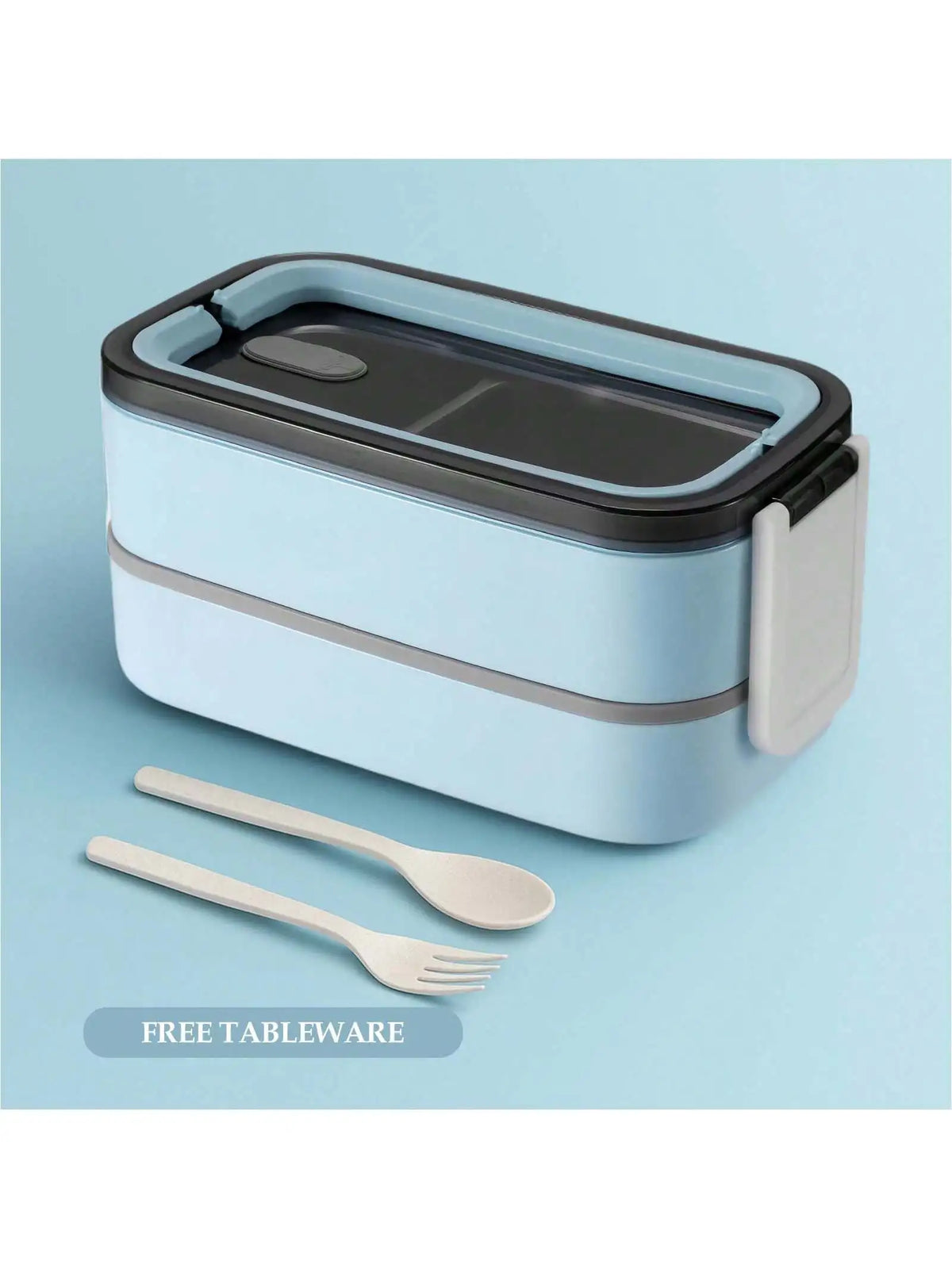 Stainless Steel 2-Layer Lunch Box | Leak-Resistant Bento for Adults
