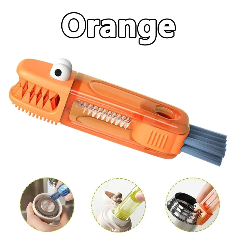 3-in-1 Bottle & Straw Cleaning Brush Set | Cup Lid Detail Cleaner