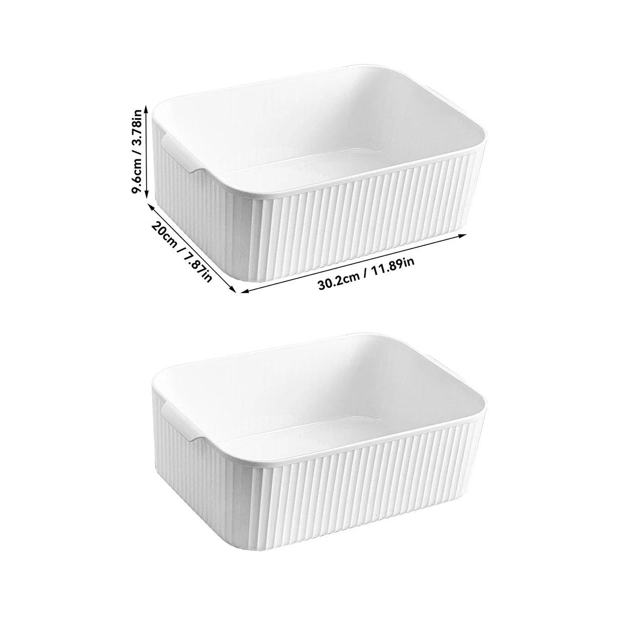 WORTHBUY Cabinet Plastic Storage Box Kitchen Organizer Box Cupboard Desktop Storage Basket Seasoning Bottle Snack Storage Case