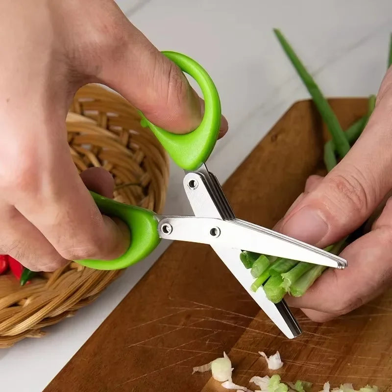 5-Blade Herb & Kitchen Scissors | Stainless Steel
