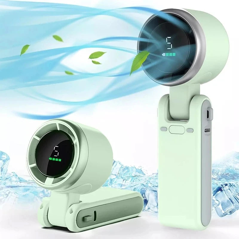 Foldable High-Speed Turbo Fan | Portable Pocket & Neck Fan | Outdoor