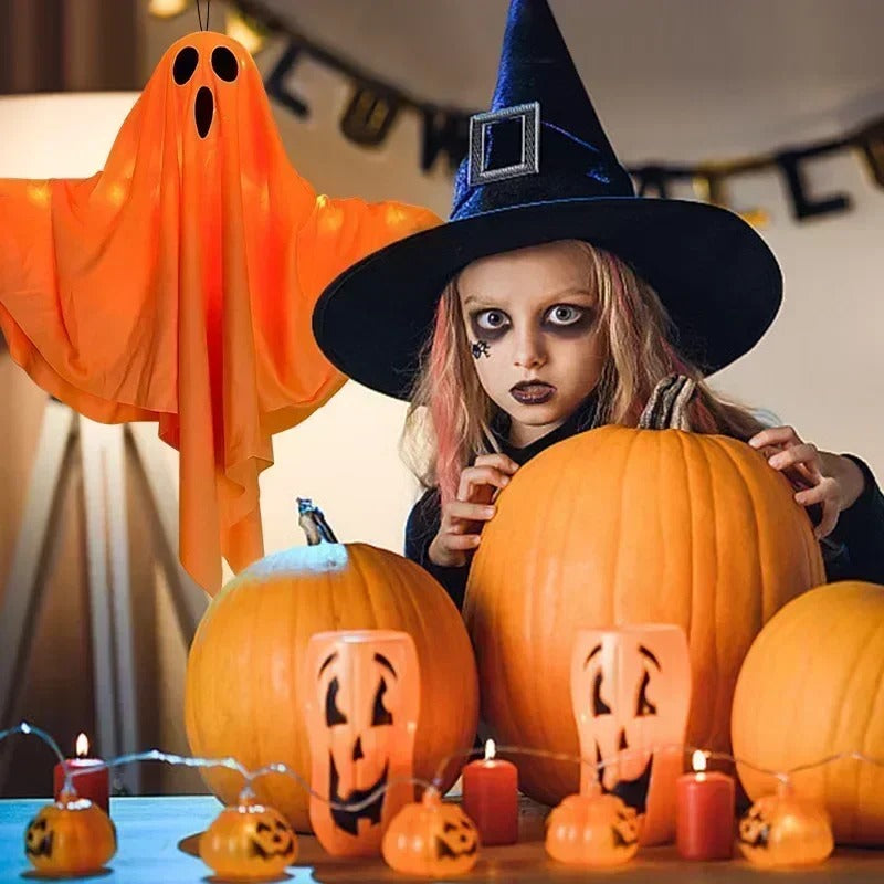 Light-Up Ghost Halloween Decoration — 50 × 40 cm