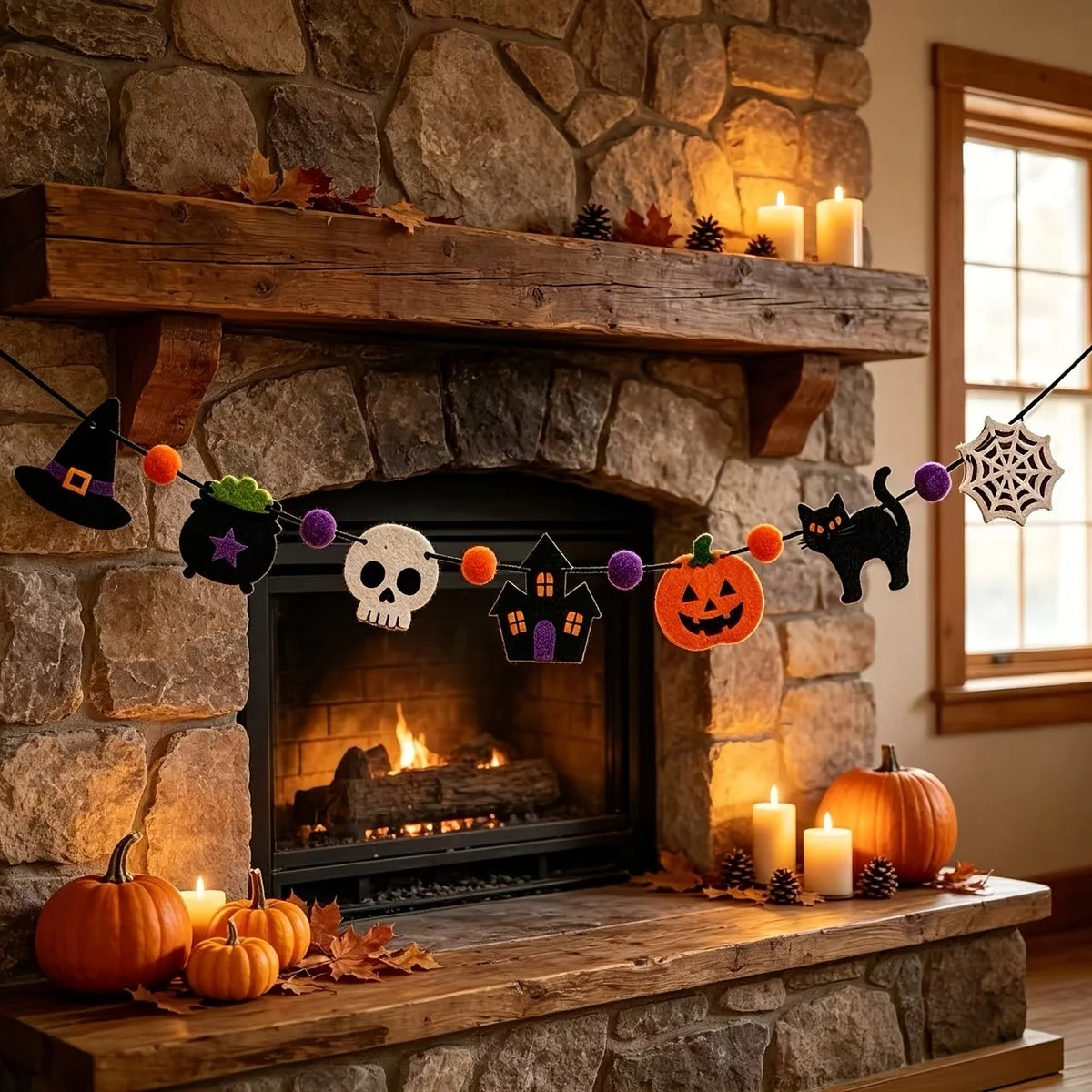 Halloween Bat & Ghost Garland