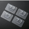 Clear light hooks and cable clips for decorative lighting