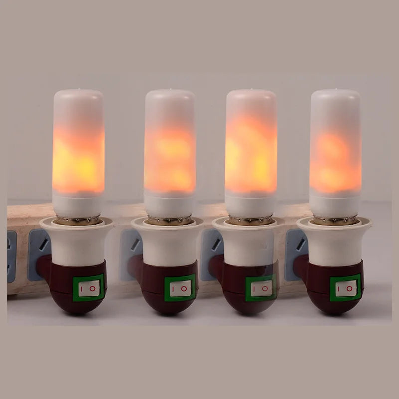Flame-effect LED bulb for seasonal ambient lighting