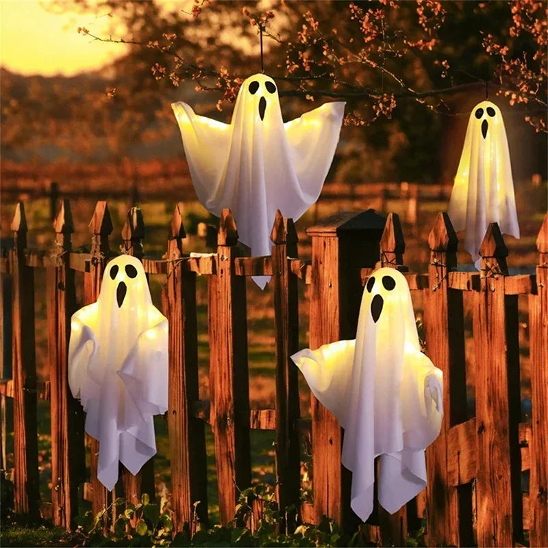 Light-up ghost Halloween decoration